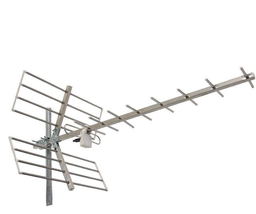 Antenna tv 5G terrestre 11 elementi LTE UHF guadagno 9-12 dB GALAXY YAGI 11 Antenna tv 5G terrestre 11 elementi LTE UHF guadagno 9-12 dB GALAXY YAGI 11